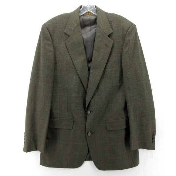 VINTAGE Brooks Brothers Sport Coat 41 L Blazer Houndstooth USA Union